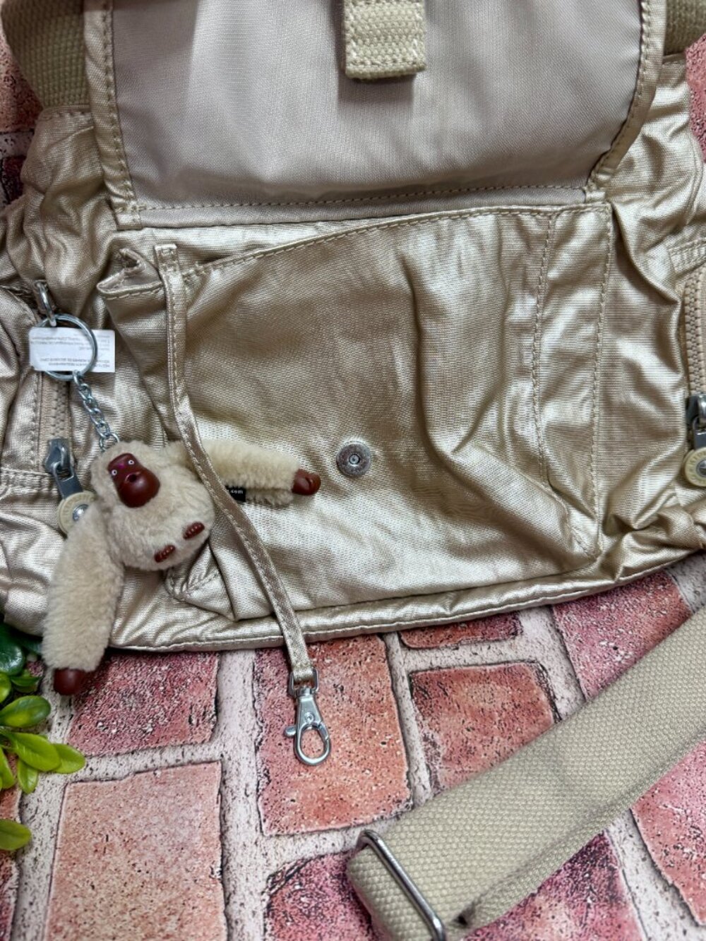 KIPLING FELIX LARGE METALLIC HANDBAG - Picture 15 of 16